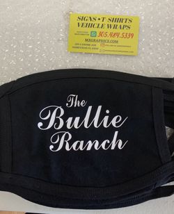 Custom face mask black reusable