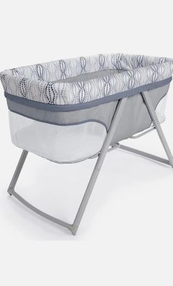 Ingenuity FoldAway Rocking Baby Bassinet - Fletcher 8186 Portable Rocking