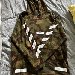 Off White Virgil Abloh Camo Hoodie 2015