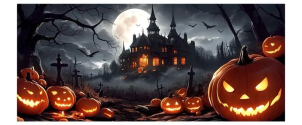 Halloween Garage Banner / Cover