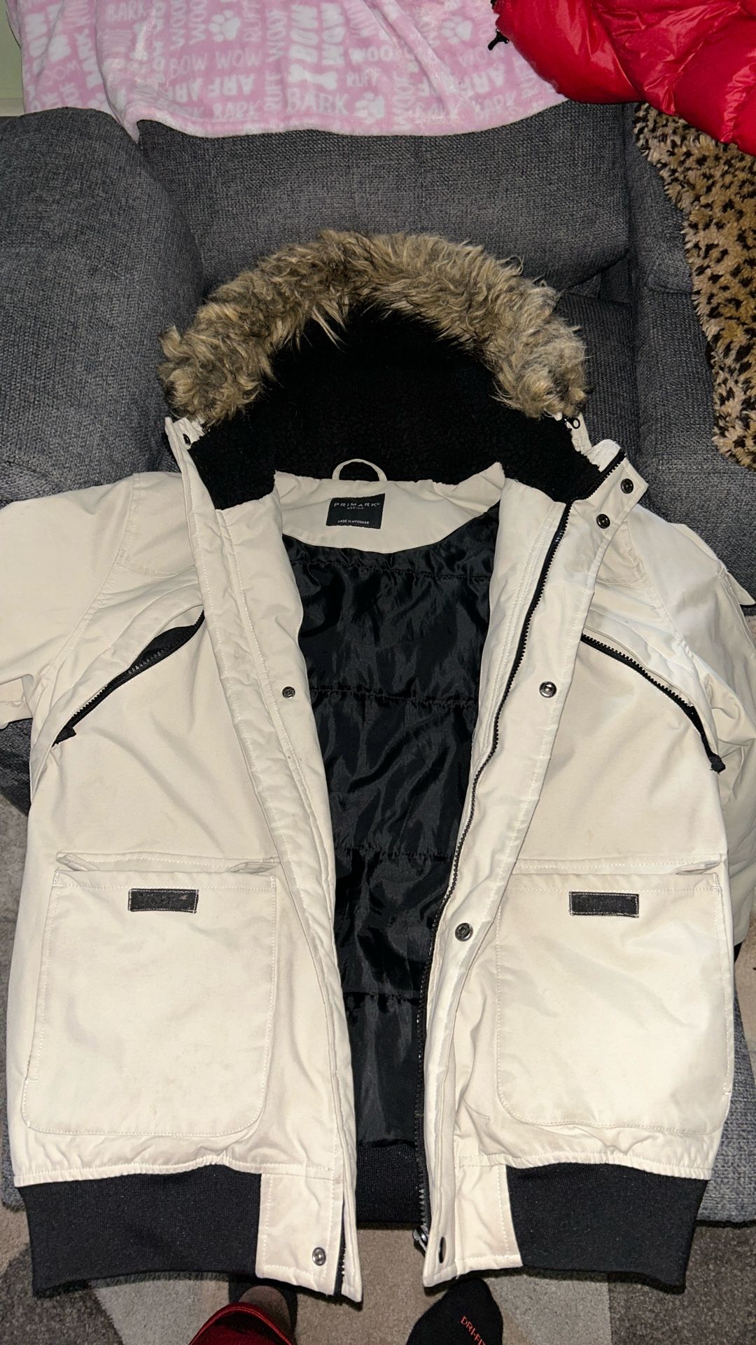 Jacket W Fur Hoodie (removable)