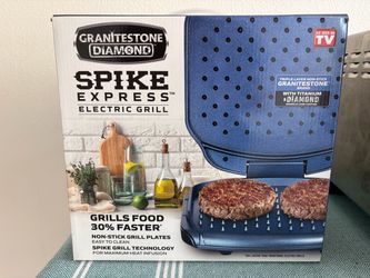 Granitestone Diamond Spike Express Electric Grill – New/Open Box