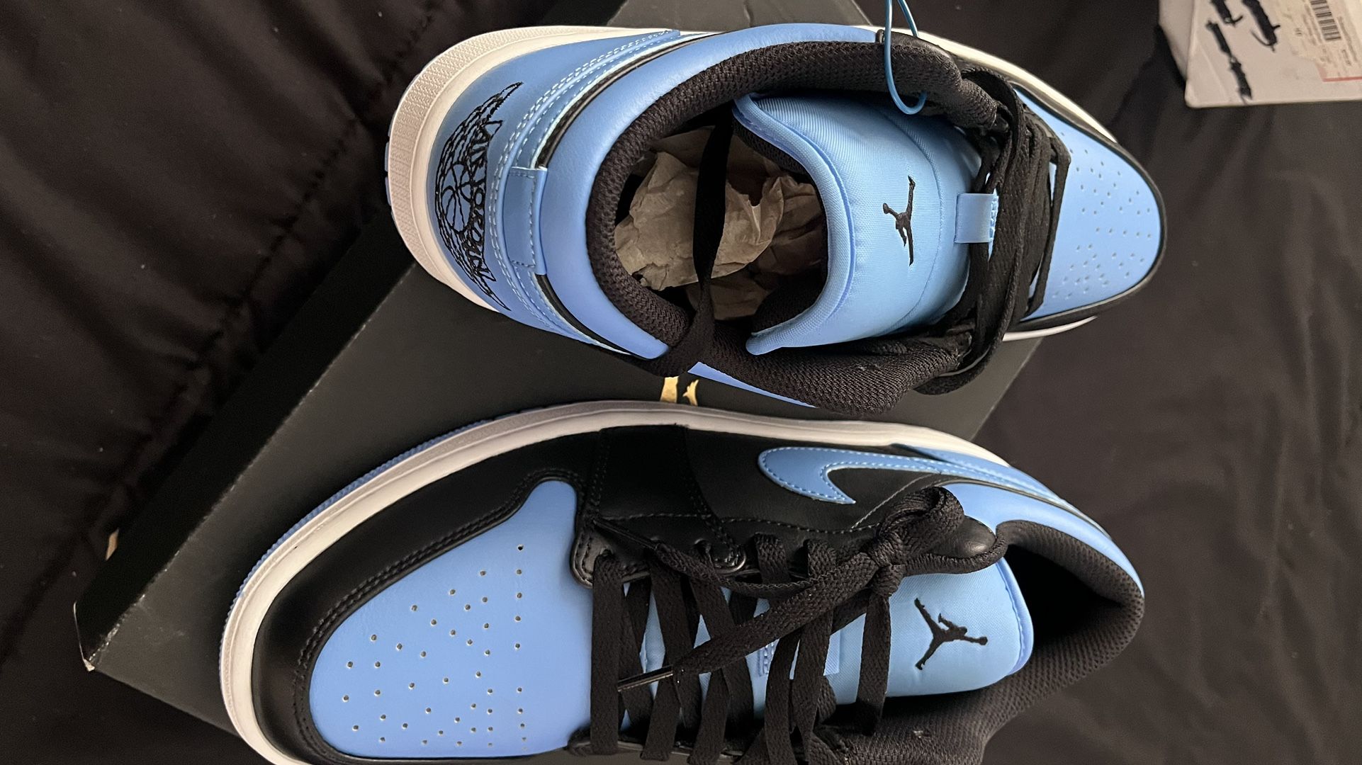 Air Jordan 1 Low Black University Blue