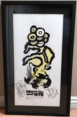 Used Death From Above 1979 Signed Poster (music, Vinyl Records)