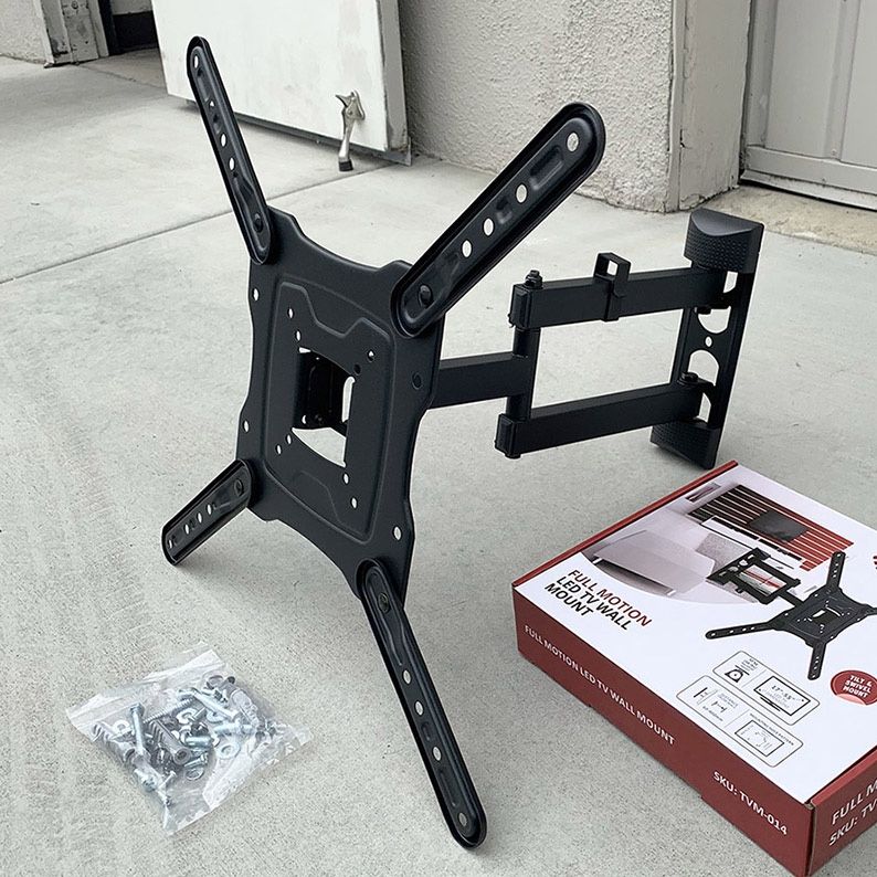 $19 (New in box) Full Motion TV Wall Mount for 17-55” TVs Swivel and Tilt Bracket VESA 400x400mm, Max weight 66 Lbs