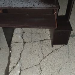 Black Computer Desk Surface Light Snow Just I Clean But Forgot Take Pic