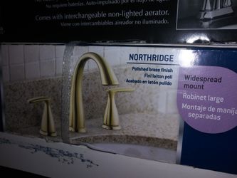 Aquasource widespread bathroom faucet