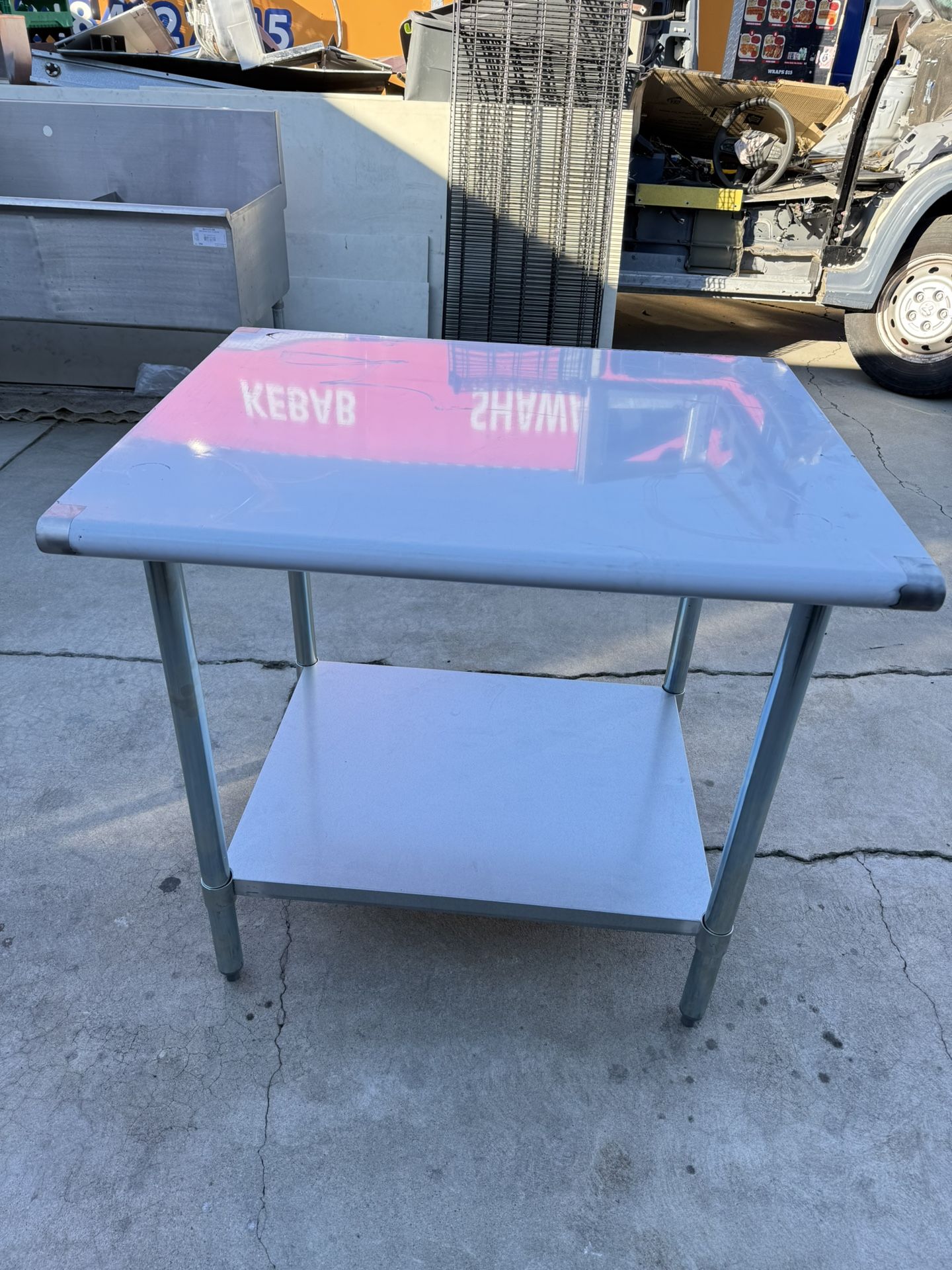 stainless steel table