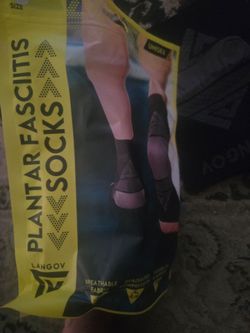 Plantar Fasciitis Socks (see description for size)
