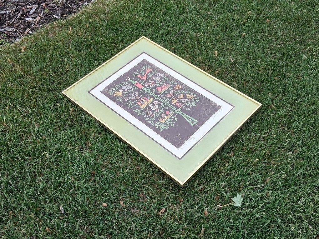 For Sale : VTG Vintage 70's 1974 David Fischel ' The Rite Of Spring ' Art Woodcut | Dated , Numbered, Signed