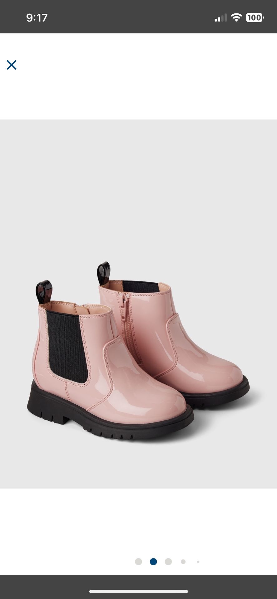 Toddler GAP Vegan Patent Leather Boots