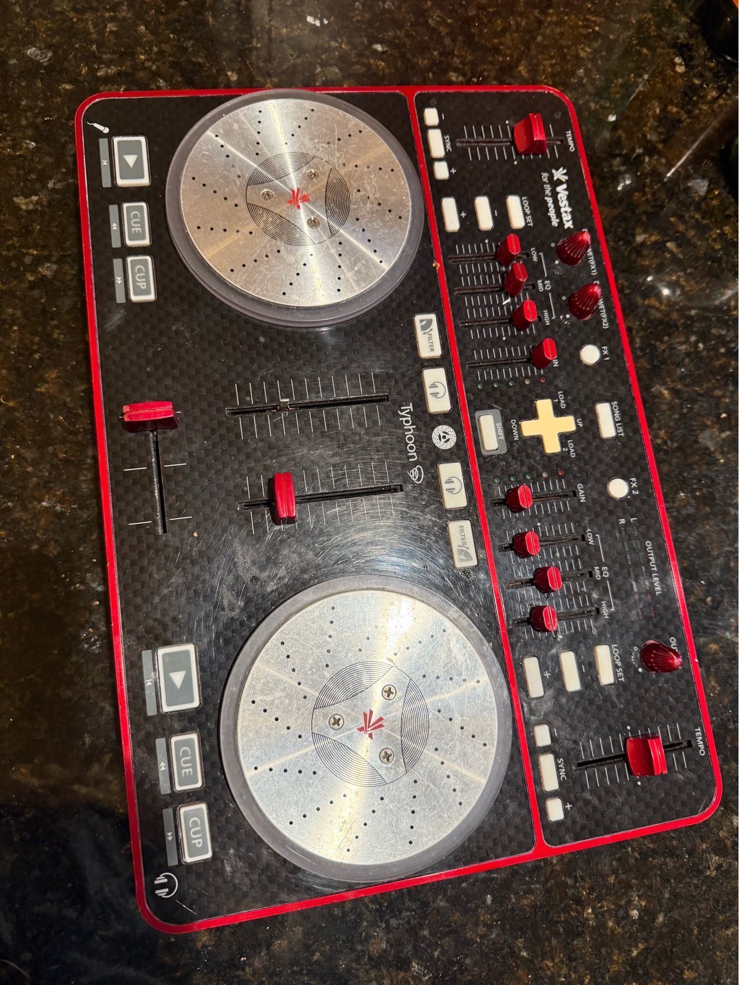 Vintage Vestax Typhoon DJ Controller – Retro DJ Setup – Works