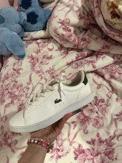 Lacoste white shoes