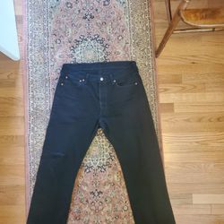 New Men's Black 501 Levi Jeans