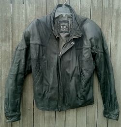 Euro mode I.O.U. Black leather jacket