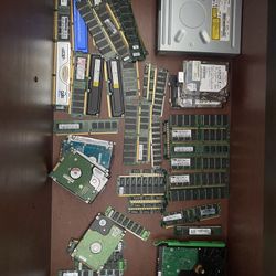 Hard Drives, SSD’s, RAM Sticks, DVD Player For Pc, Mystique Graphics Card Vintage 