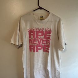 white bape t shirt