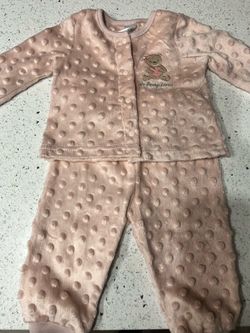 Baby Girl 2-Piece Fleece Pajama Set 3-6m