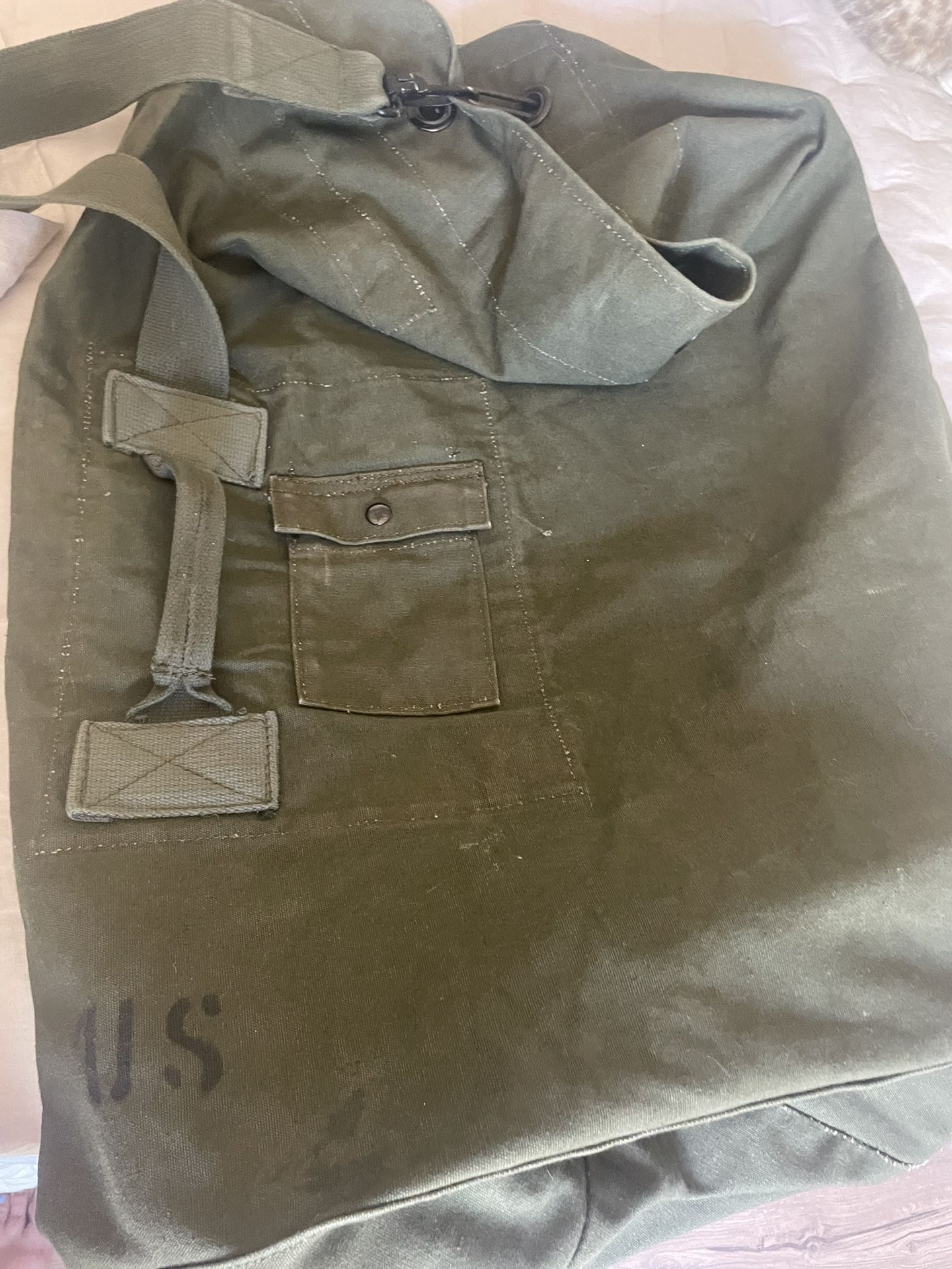 Vintage Army Duffle Bag