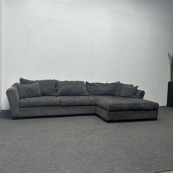 Jerome's 2-Piece Oversized Chaise Sectional - Freshly Cleaned!