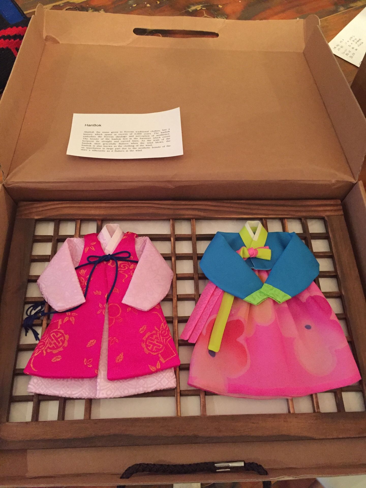 Hanbok wall art doll clothes