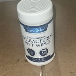 75 MULTIPURPOSE ANTIBACTERIAL WET WIPES. EACH CAN $1 OR 12 FOR $10 ONLY