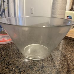 Glass Punch Bowl Large 