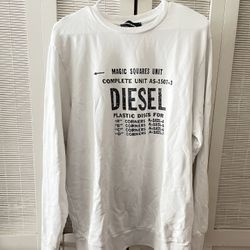 Diesel White Sweatshirt