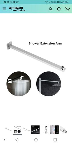 Shower Head Extension, 23.62" 60cm Stainless Steel
