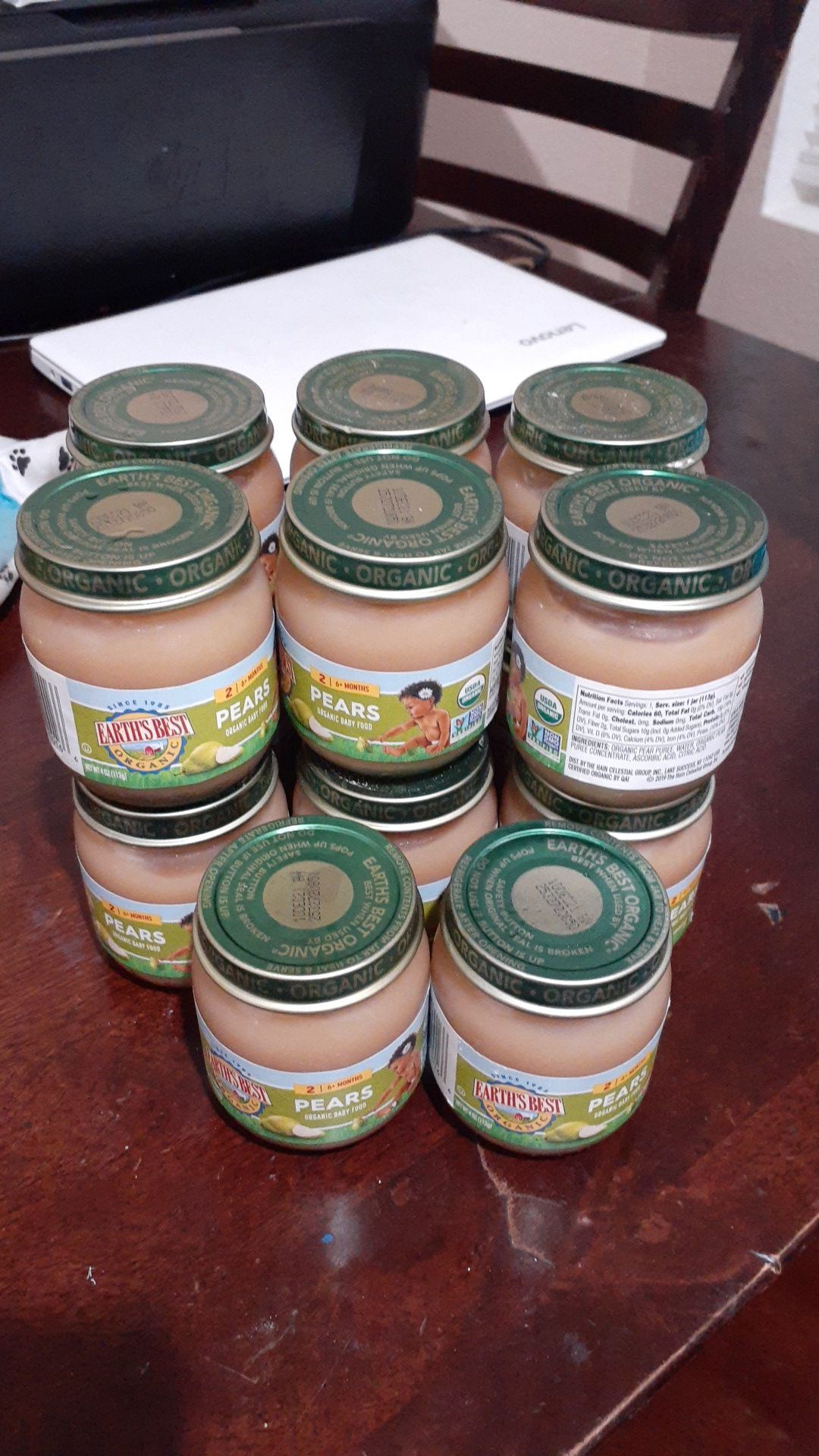 Free baby food 14 cans pear fruits exp dec 21 a21