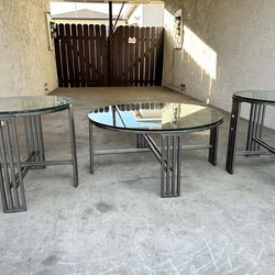 Glass top Table Set