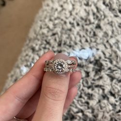 3 Piece Wedding Ring Set