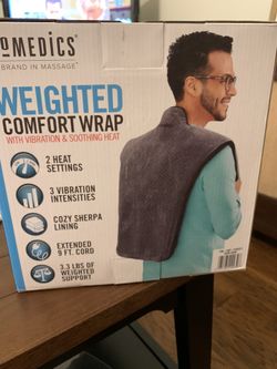 Homedics Weighted Comfort Wrap With vibration & Soothing Heat