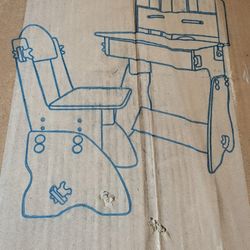 Girls Pink Desk With Chair. New In Box.