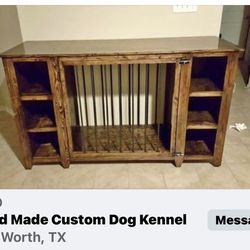 Dog Crate. Solid Wood. 