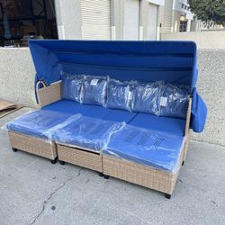 New outdoor patio furniture set with canopy 