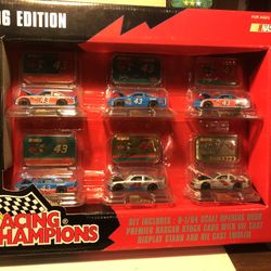 Vintage  Racing Champions  Never Opened  6 Car Set 