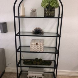 Tall Arch Bookcase-Etagere