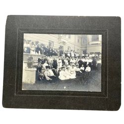 Antique Photograph Womens Group Club Institute Family Framed 1890s