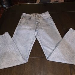 LEVI'S JEANS  CAPITAL E WOMEN WEDGIE 24  VGC