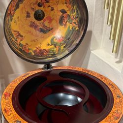 zodiac sign globe bar