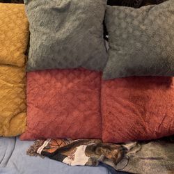 Six Brand New, Comfortable Couch Pillows