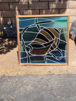 Stained glass panel