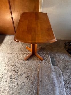 Wooden folding table