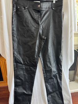 Faux leather pants -new