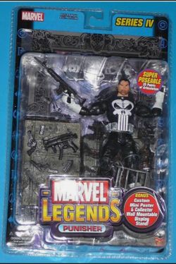 MARVEL LEGENDS THE PUNISHER SERIES IV (4) PUNISHER SILVER FOIL VARIANT PUNISHER