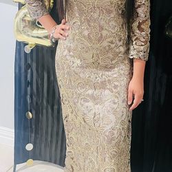 Gold womans dress
