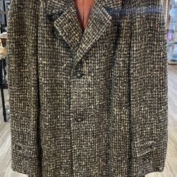 Vintage Botany 500 Pure Wool Trench Coat 