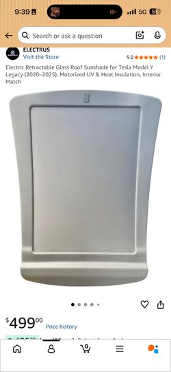 Electric retractable sunroof