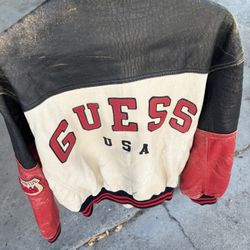 Vintage Guess Jeans Leather Jacket